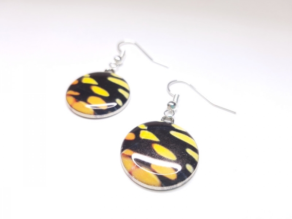 Schmetterling Ohrringe silberfarben butterfly